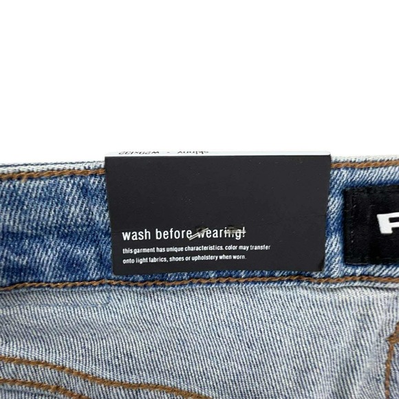 RSQ Skinny Fit Acid Wash Light Blue Denim‎ Jeans Men's W29 L32 NWT - Picture 6 of 16
